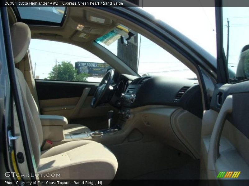 Cypress Green Pearl / Sand Beige 2008 Toyota Highlander 4WD
