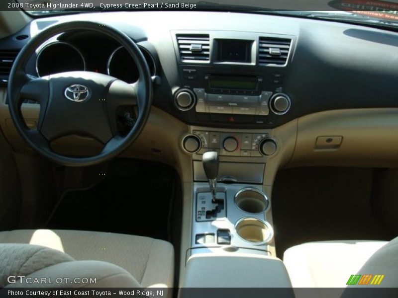 Cypress Green Pearl / Sand Beige 2008 Toyota Highlander 4WD