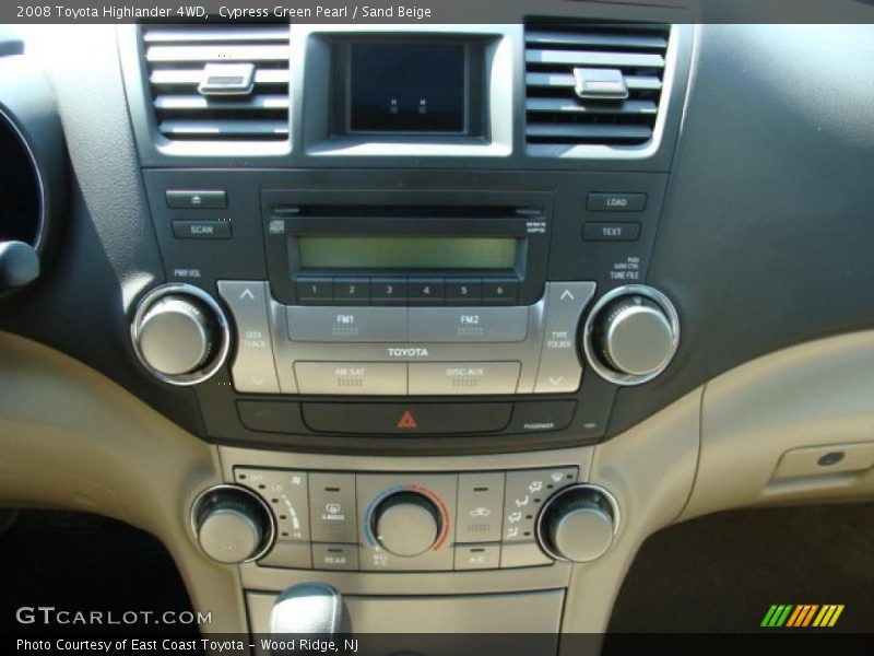Cypress Green Pearl / Sand Beige 2008 Toyota Highlander 4WD