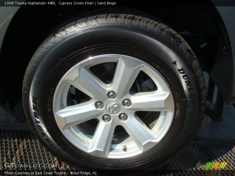 Cypress Green Pearl / Sand Beige 2008 Toyota Highlander 4WD
