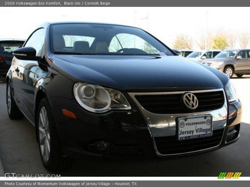 Black Uni / Cornsilk Beige 2009 Volkswagen Eos Komfort