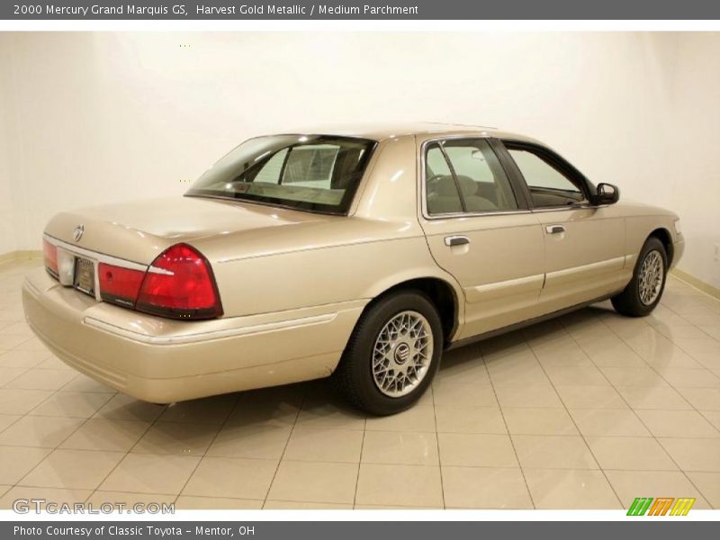 Harvest Gold Metallic / Medium Parchment 2000 Mercury Grand Marquis GS