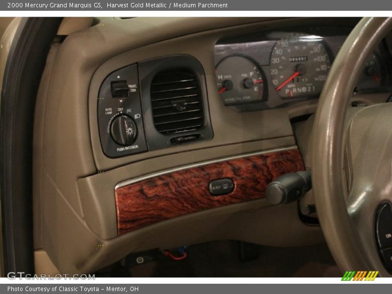 Harvest Gold Metallic / Medium Parchment 2000 Mercury Grand Marquis GS