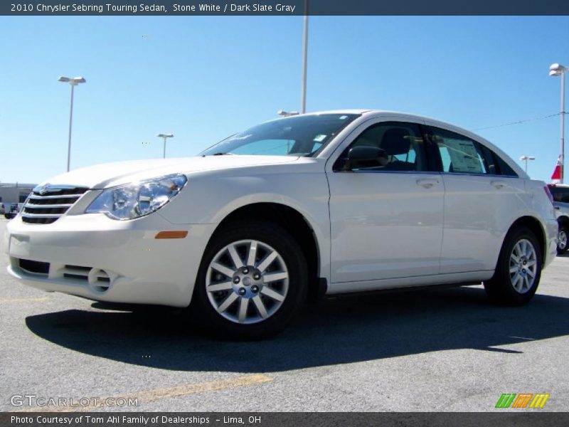 Stone White / Dark Slate Gray 2010 Chrysler Sebring Touring Sedan