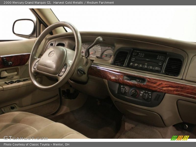 Harvest Gold Metallic / Medium Parchment 2000 Mercury Grand Marquis GS