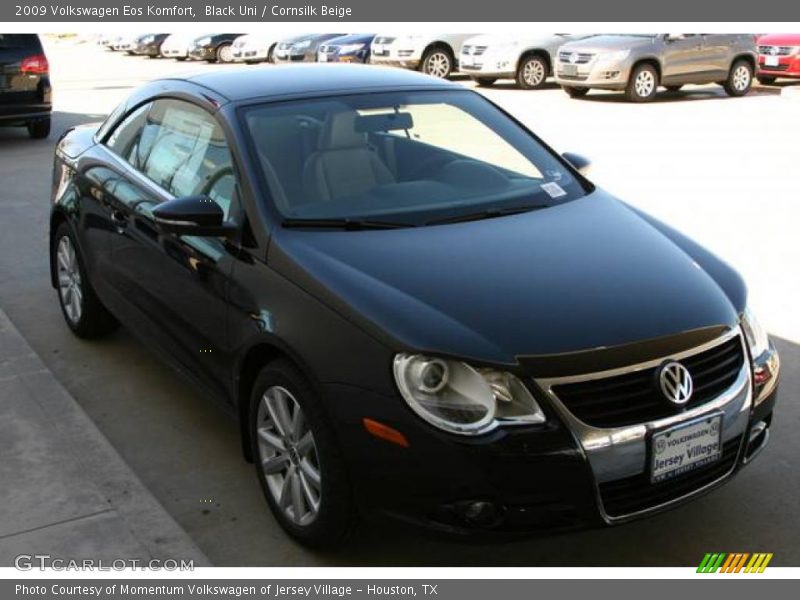 Black Uni / Cornsilk Beige 2009 Volkswagen Eos Komfort