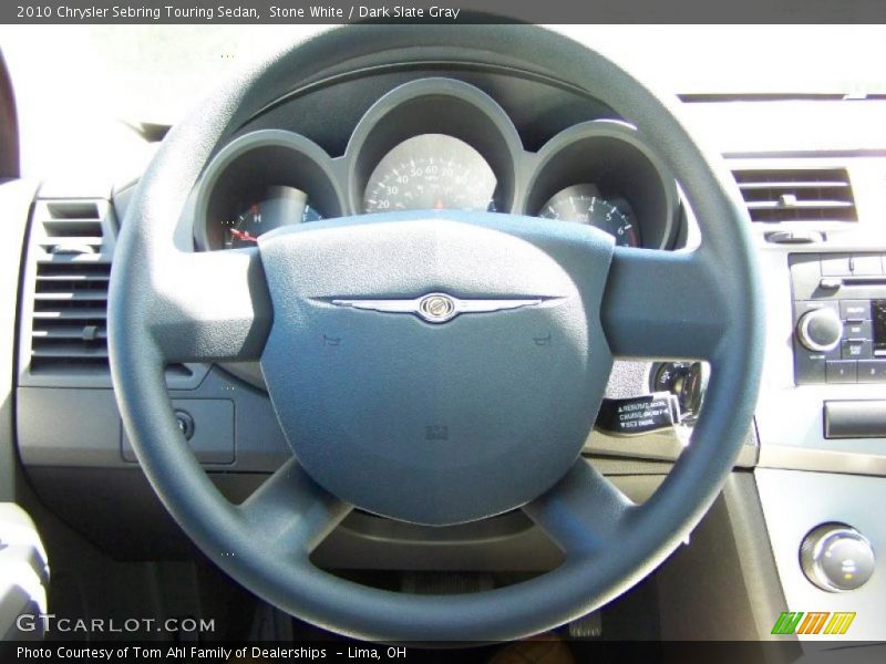 Stone White / Dark Slate Gray 2010 Chrysler Sebring Touring Sedan
