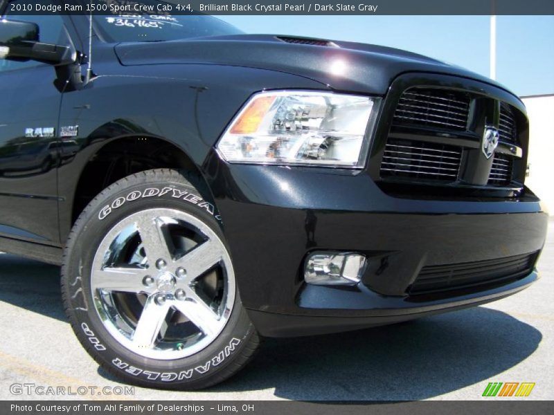 Brilliant Black Crystal Pearl / Dark Slate Gray 2010 Dodge Ram 1500 Sport Crew Cab 4x4