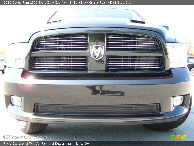 Brilliant Black Crystal Pearl / Dark Slate Gray 2010 Dodge Ram 1500 Sport Crew Cab 4x4