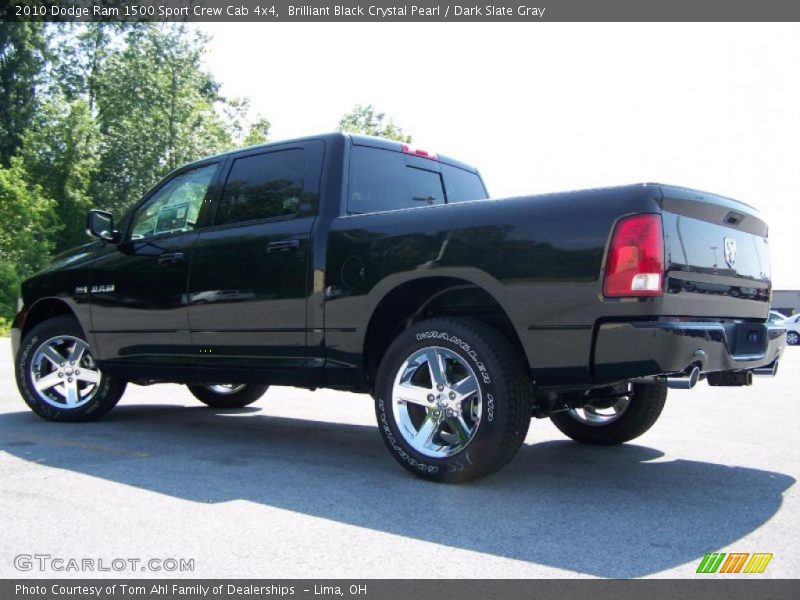 Brilliant Black Crystal Pearl / Dark Slate Gray 2010 Dodge Ram 1500 Sport Crew Cab 4x4