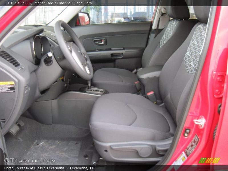 Molten Red / Black Soul Logo Cloth 2010 Kia Soul +