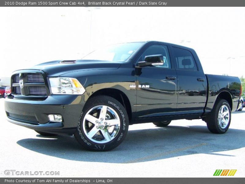 Brilliant Black Crystal Pearl / Dark Slate Gray 2010 Dodge Ram 1500 Sport Crew Cab 4x4