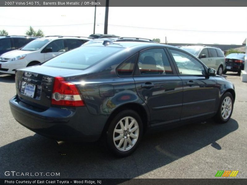 Barents Blue Metallic / Off-Black 2007 Volvo S40 T5