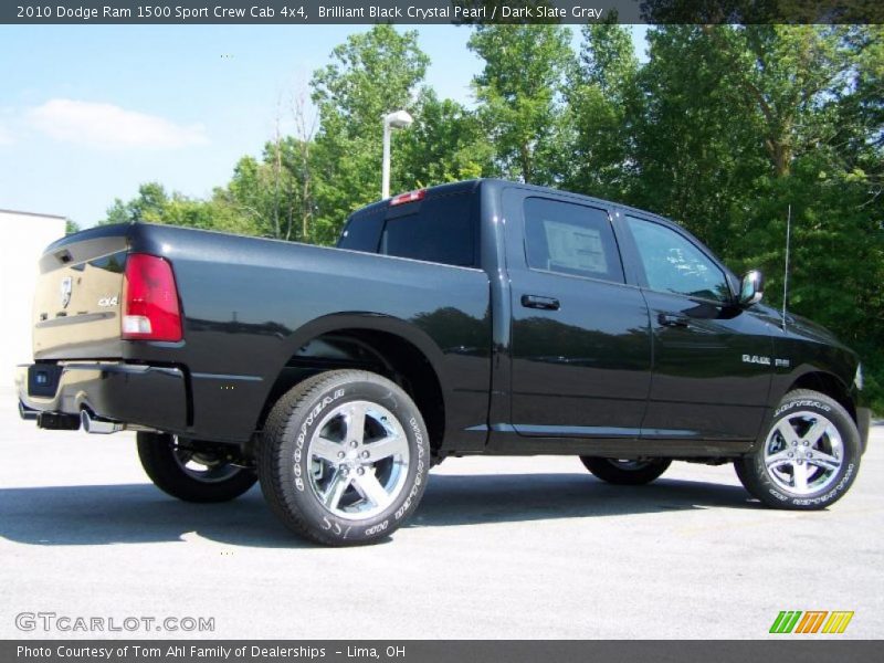 Brilliant Black Crystal Pearl / Dark Slate Gray 2010 Dodge Ram 1500 Sport Crew Cab 4x4