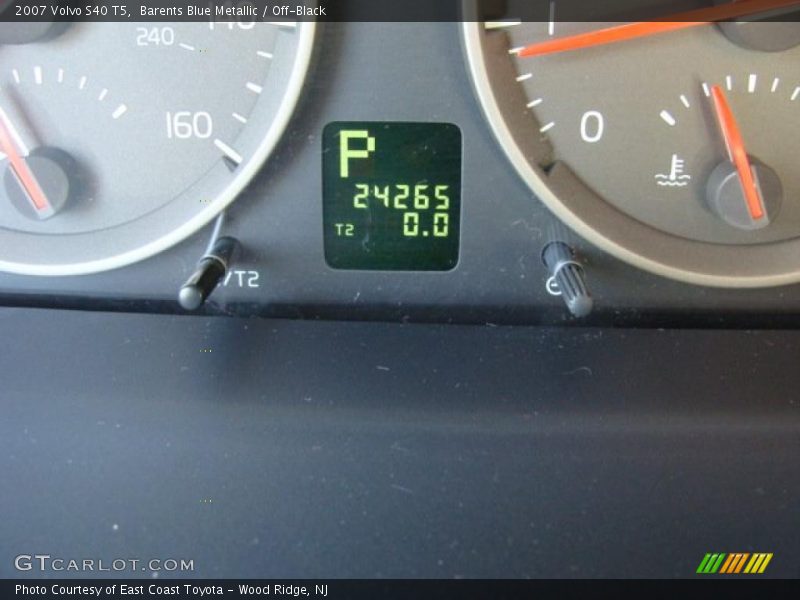 Barents Blue Metallic / Off-Black 2007 Volvo S40 T5