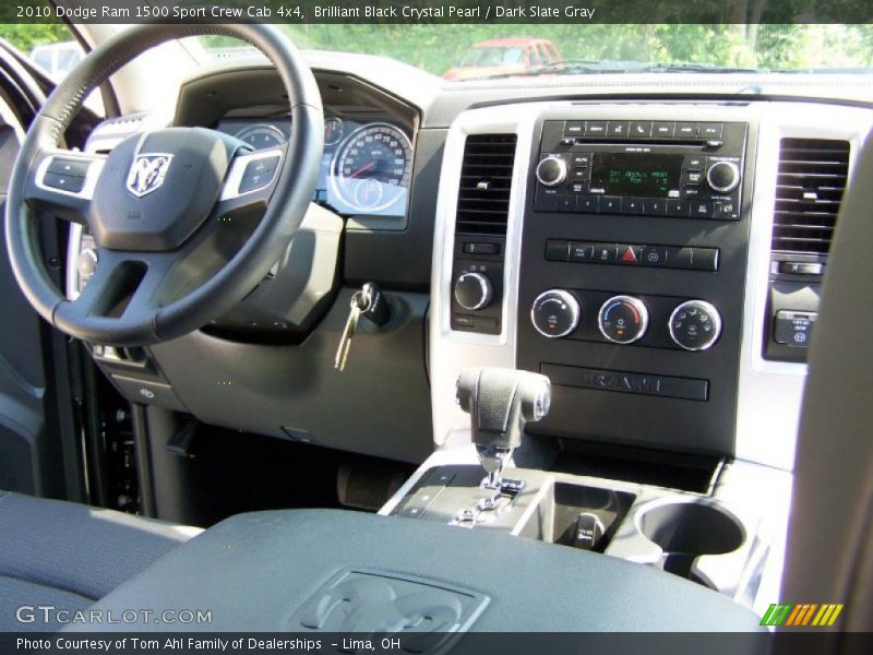 Brilliant Black Crystal Pearl / Dark Slate Gray 2010 Dodge Ram 1500 Sport Crew Cab 4x4
