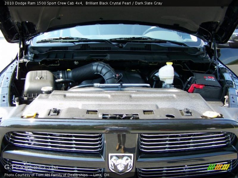 Brilliant Black Crystal Pearl / Dark Slate Gray 2010 Dodge Ram 1500 Sport Crew Cab 4x4