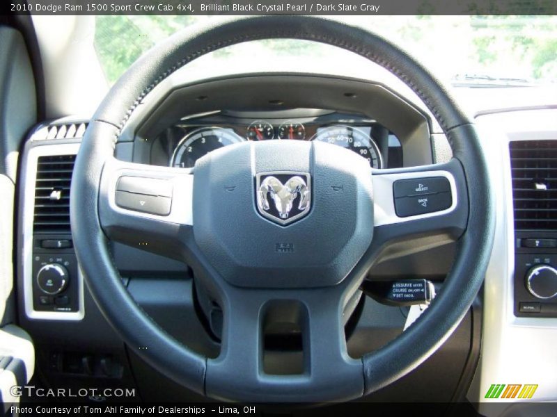 Brilliant Black Crystal Pearl / Dark Slate Gray 2010 Dodge Ram 1500 Sport Crew Cab 4x4