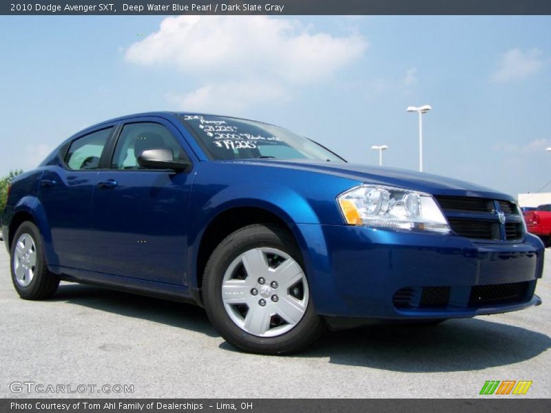 Deep Water Blue Pearl / Dark Slate Gray 2010 Dodge Avenger SXT