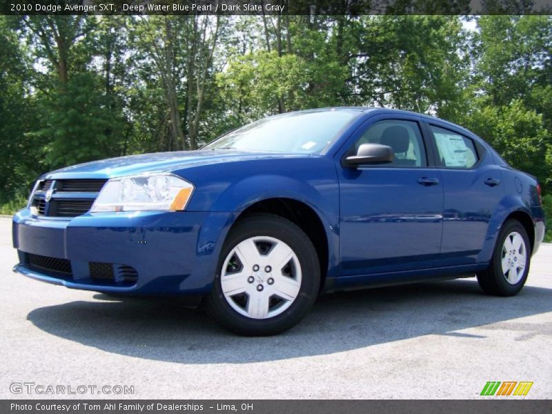 Deep Water Blue Pearl / Dark Slate Gray 2010 Dodge Avenger SXT