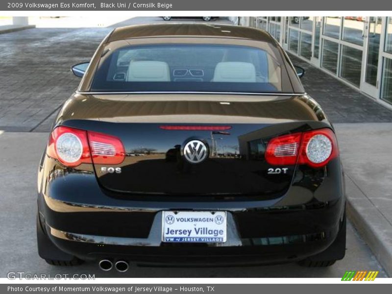 Black Uni / Cornsilk Beige 2009 Volkswagen Eos Komfort