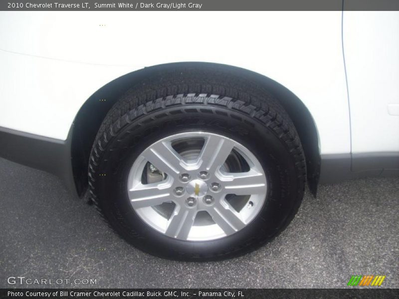 Summit White / Dark Gray/Light Gray 2010 Chevrolet Traverse LT