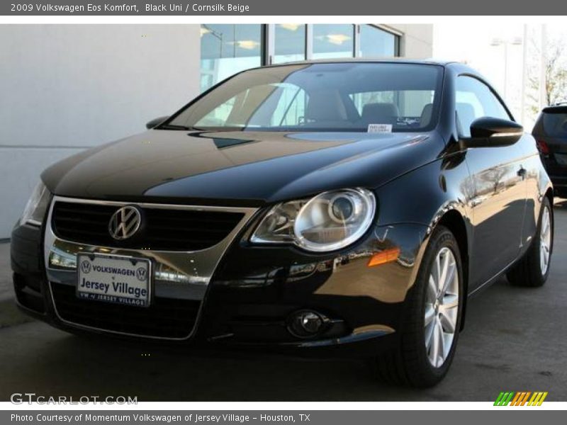 Black Uni / Cornsilk Beige 2009 Volkswagen Eos Komfort