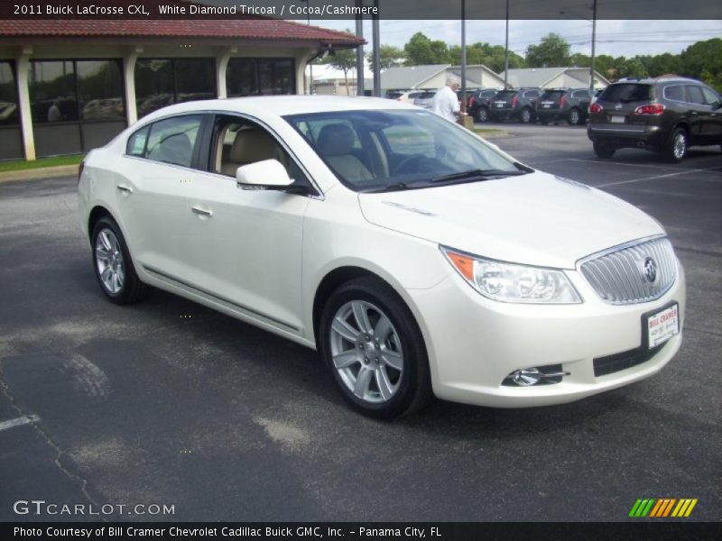 White Diamond Tricoat / Cocoa/Cashmere 2011 Buick LaCrosse CXL
