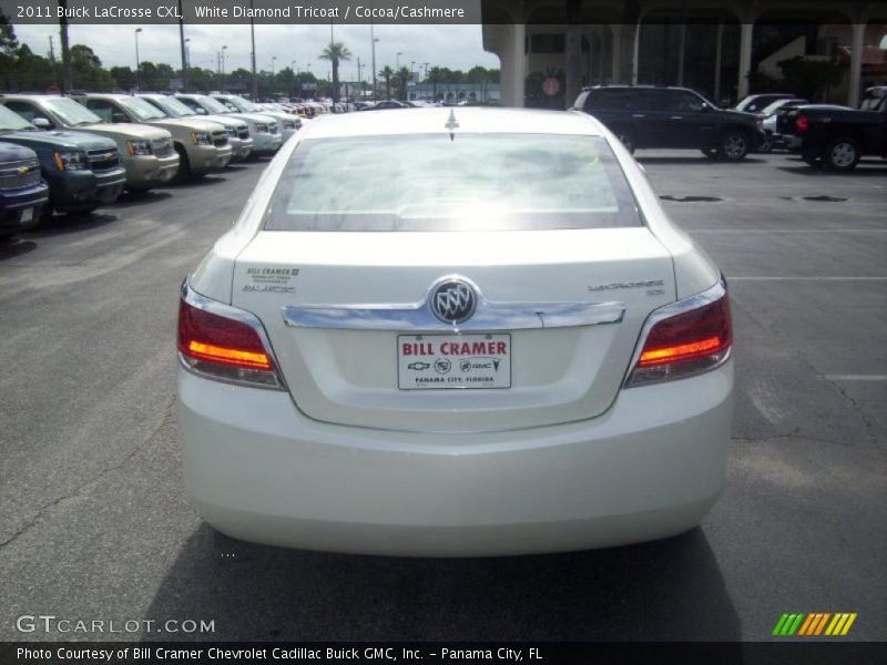 White Diamond Tricoat / Cocoa/Cashmere 2011 Buick LaCrosse CXL