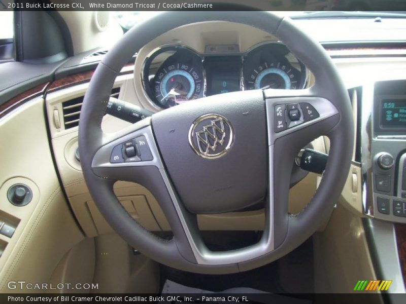 White Diamond Tricoat / Cocoa/Cashmere 2011 Buick LaCrosse CXL