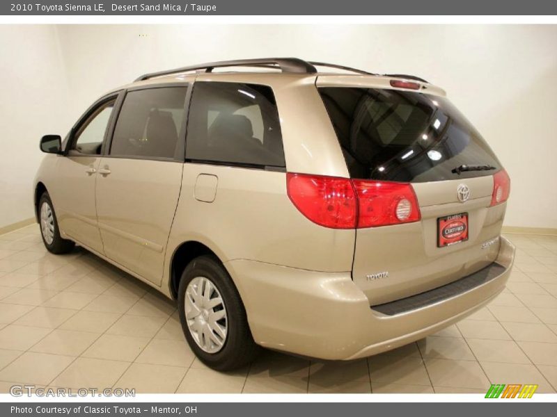 Desert Sand Mica / Taupe 2010 Toyota Sienna LE