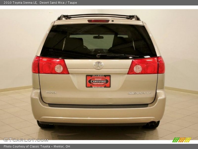 Desert Sand Mica / Taupe 2010 Toyota Sienna LE