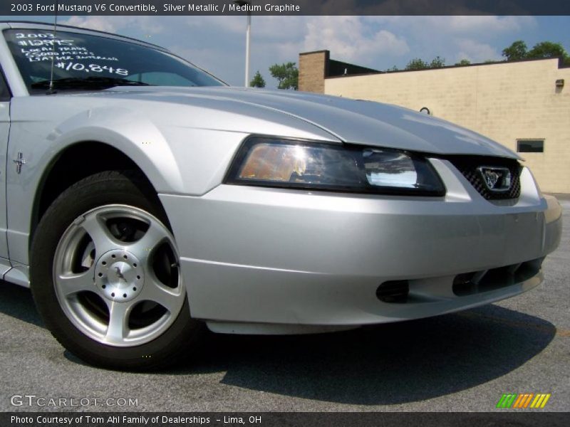 Silver Metallic / Medium Graphite 2003 Ford Mustang V6 Convertible