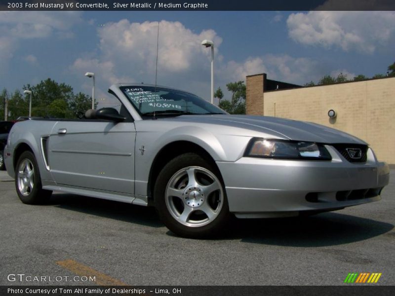 Silver Metallic / Medium Graphite 2003 Ford Mustang V6 Convertible
