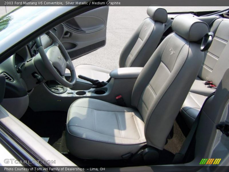 Silver Metallic / Medium Graphite 2003 Ford Mustang V6 Convertible