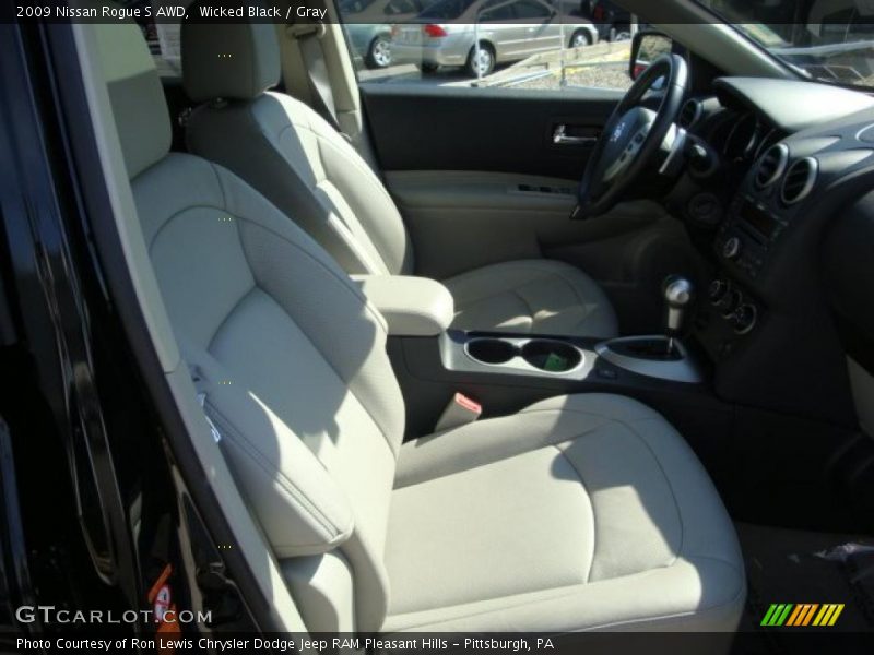 Wicked Black / Gray 2009 Nissan Rogue S AWD