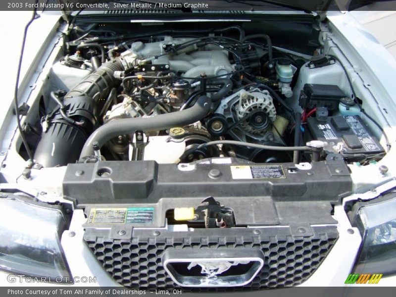 Silver Metallic / Medium Graphite 2003 Ford Mustang V6 Convertible