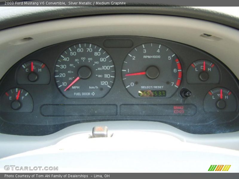 Silver Metallic / Medium Graphite 2003 Ford Mustang V6 Convertible