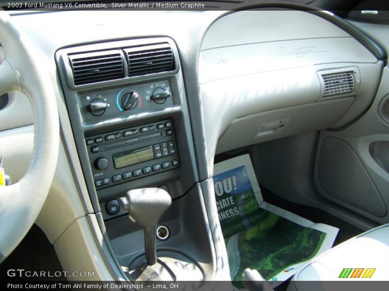 Silver Metallic / Medium Graphite 2003 Ford Mustang V6 Convertible