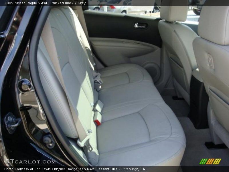 Wicked Black / Gray 2009 Nissan Rogue S AWD