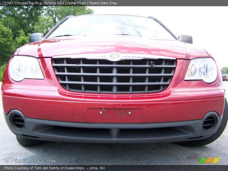 Inferno Red Crystal Pearl / Pastel Slate Gray 2007 Chrysler Pacifica