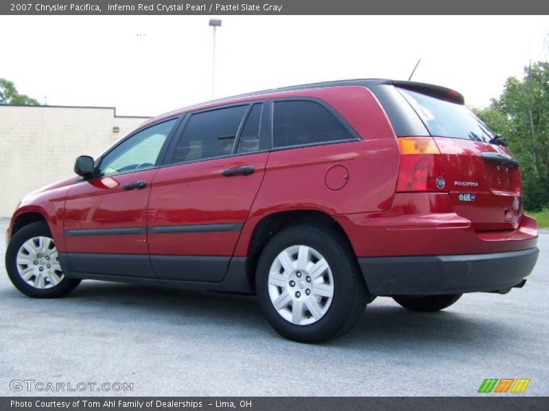 Inferno Red Crystal Pearl / Pastel Slate Gray 2007 Chrysler Pacifica