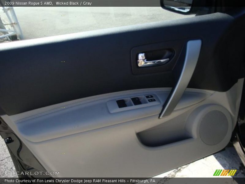 Wicked Black / Gray 2009 Nissan Rogue S AWD