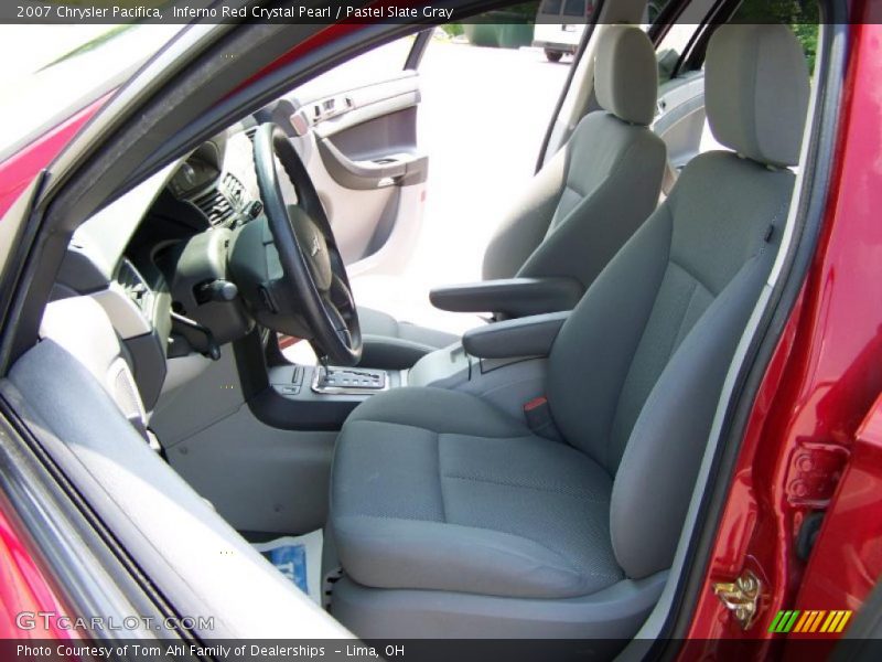 Inferno Red Crystal Pearl / Pastel Slate Gray 2007 Chrysler Pacifica