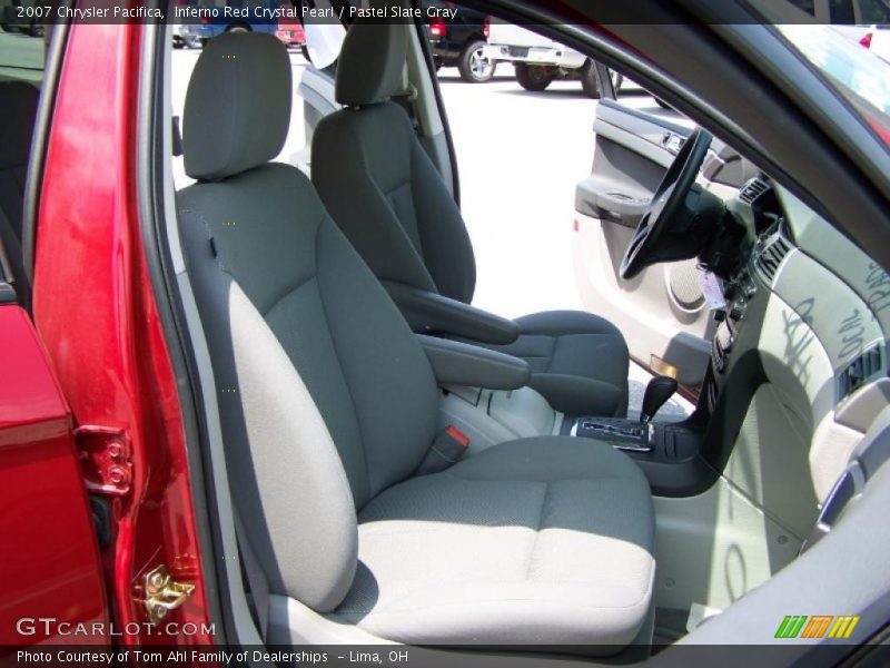 Inferno Red Crystal Pearl / Pastel Slate Gray 2007 Chrysler Pacifica