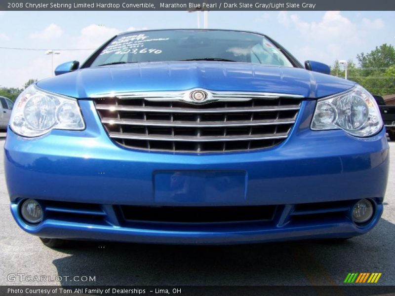 Marathon Blue Pearl / Dark Slate Gray/Light Slate Gray 2008 Chrysler Sebring Limited Hardtop Convertible