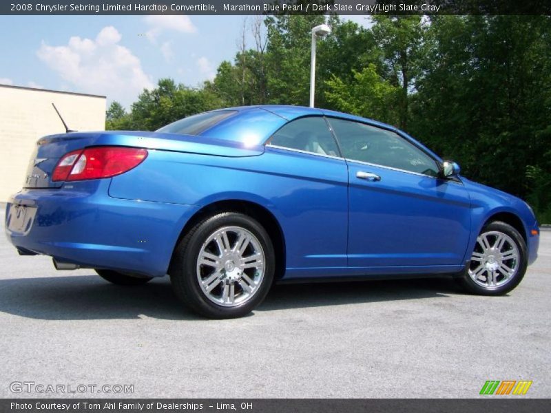 Marathon Blue Pearl / Dark Slate Gray/Light Slate Gray 2008 Chrysler Sebring Limited Hardtop Convertible
