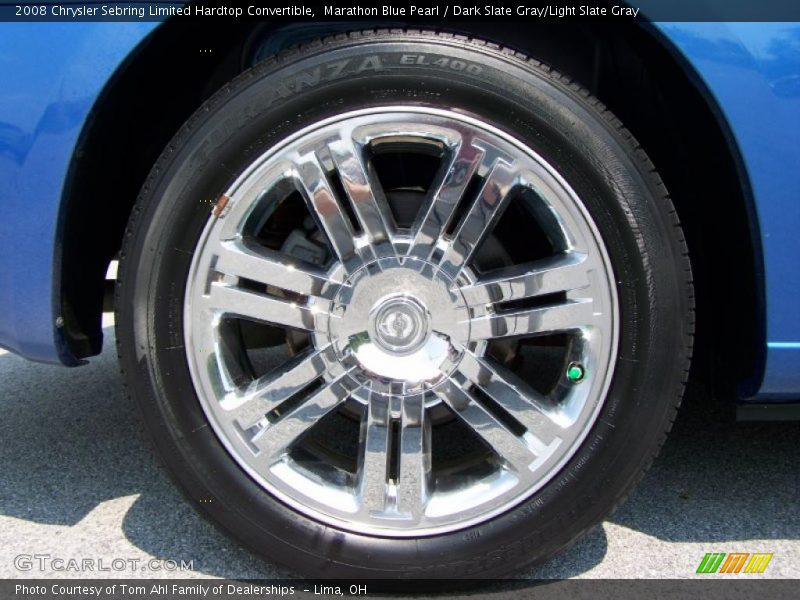Marathon Blue Pearl / Dark Slate Gray/Light Slate Gray 2008 Chrysler Sebring Limited Hardtop Convertible