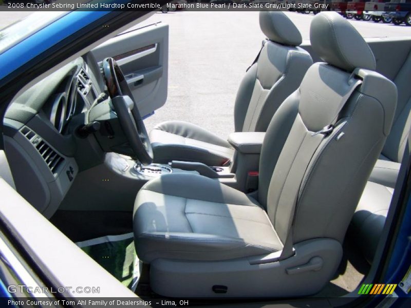 Marathon Blue Pearl / Dark Slate Gray/Light Slate Gray 2008 Chrysler Sebring Limited Hardtop Convertible