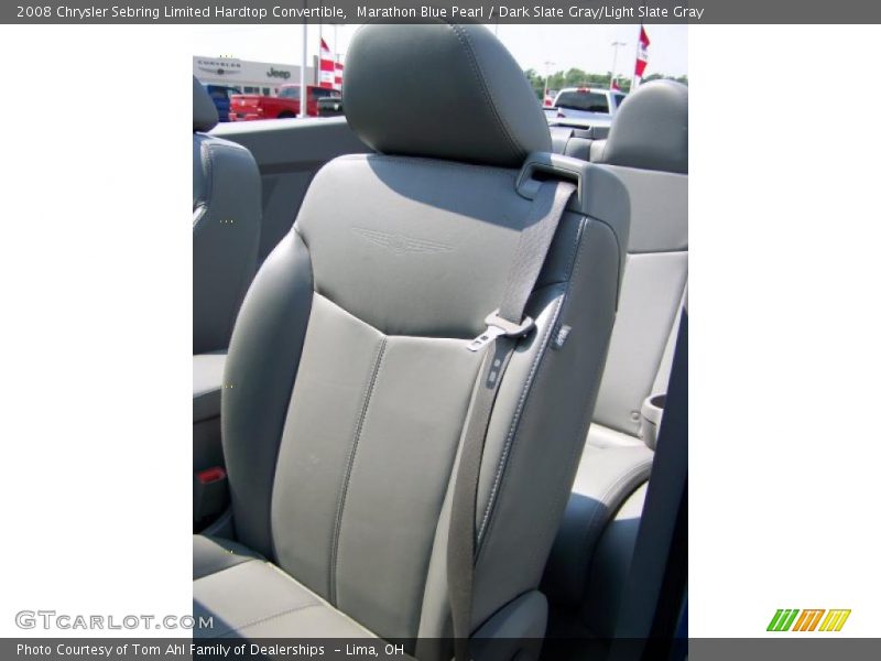 Marathon Blue Pearl / Dark Slate Gray/Light Slate Gray 2008 Chrysler Sebring Limited Hardtop Convertible